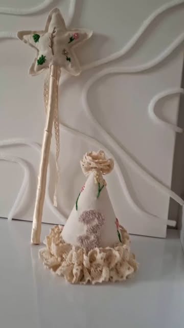 کلاه و چوب دستی(گلدوزی شده)